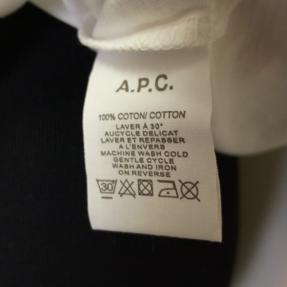 A.P.C. Unisex Melrose Pl T-shirt L - Picture 8 of 8